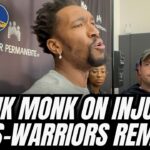 Malik Monk on his injury status, when he may be back and Kings-Warriors