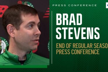 PRESS CONFERENCE: Brad Stevens talks about Celtics' regular season, extending Jrue Holiday, playoffs