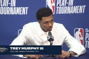Trey Murphy III talks tough loss | Pelicans-Lakers Play-In Postgame 4/16/2024