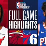 HEAT at 76ERS | #SoFiPlayIn | FULL GAME HIGHLIGHTS | April 17, 2024