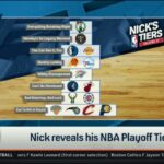 FIRST THINGS FIRST | Nick reveals his NBA Playoff Tiers: #1 Celtics; #2 Nuggets; #3 Mavs Lakers; ...