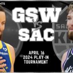 Golden State Warriors vs Sacramento Kings Full Game Highlights | 2024 NBA Play-In Tournament