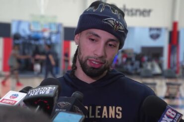 Jose Alvarado talks his status, matchup against Sacramento Kings | Pelicans Practice 4/18/24