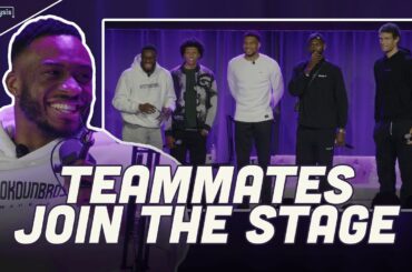 Milwaukee Bucks Teammates join Thanasis and Giannis Antetokounmpo on stage at Thanalysis Live