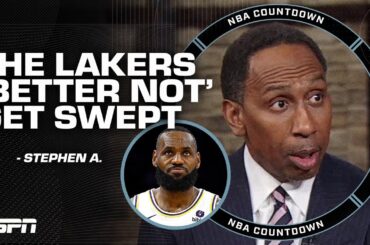 Stephen A.: The Lakers BETTER NOT get swept! | NBA Countdown