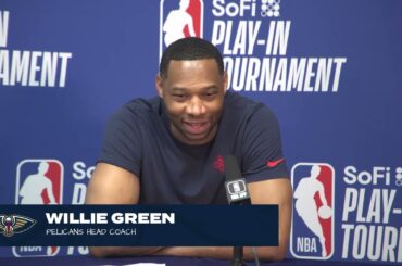 Willie Green recaps win over Sacramento | Pelicans-Kings Play-In Postgame 4/19/2024