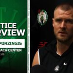 Kristaps Porzingis: Celtics vs Heat Will Be A WAR | Practice Interview