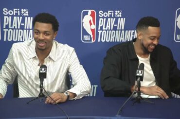 Trey Murphy III, CJ McCollum talk big win, OKC series | Pelicans-Kings Play-In Postgame 4/19/2024