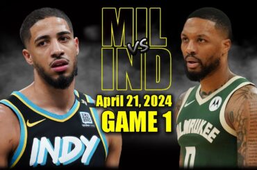 Milwaukee Bucks vs Indiana Pacers Full Game 1 Highlights - April 21, 2024 | 2024 NBA Playoffs
