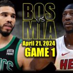 Boston Celtics vs Miami Heat Full Game 1 Highlights - April 21, 2024 | 2023-24 NBA Playoffs