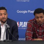 CJ McCollum & Trey Murphy III | Pelicans-Thunder Game 1 Postgame | 2024 NBA Playoffs