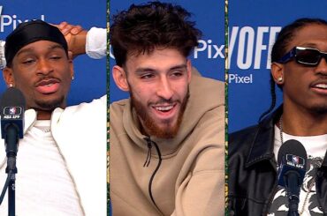 SGA, Chet Holmgren & Jalen Williams talk Game 1 Win vs Pelicans, Full Postgame Interview