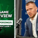 Kristaps Porzingis on Bam Adebayo Matchup: "I Don’t Care About Him." | Celtics vs Heat Postgame