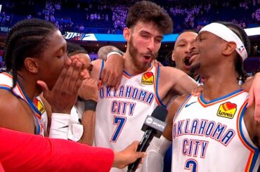 SGA talks Game 1 Win vs Pelicans, Postgame Interview