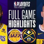 #7 LAKERS at #2 NUGGETS | FULL GAME 2 HIGHLIGHTS | April 22, 2024