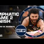 🚨 Lakers vs. Nuggets FULL REACTION 🚨 Jamal Murray WINS Game 2 at the buzzer 💪 | Get Up