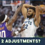 What adjustments will the Minnesota Timberwolves and Phoenix Suns make leading into Game 2?