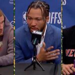 Jalen Brunson, Donte DiVincenzo & Josh Hart talk Game 2 Win vs 76ers, Full Postgame Interview