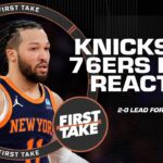 'THE KNICKS TOOK ADVANTAGE!' - Legler on Knicks CAPITALIZING on 76ers FLAWS in Game 2 | First Take