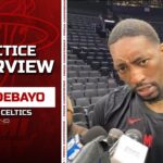 Bam Adebayo Reacts to Caleb Martin Foul on Jayson Tatum | Heat Practice
