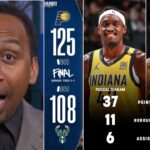 "Siakam eclipses Dame in Game 2" - ESPN reacts to Pacers DESTROY Bucks 125-108 to series tied 1-1
