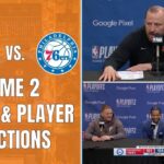 Knicks v 76ers Game 2 Postgame Coach And Player Reaction | New York Knicks