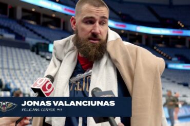 Jonas Valanciunas | Pelicans-Thunder Game 2 Shootaround | 2024 NBA Playoffs