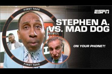 📱ON HIS PHONE?! 👀 Mad Dog vs. Stephen A. HEATS UP! | First Take