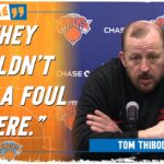 Tom Thibodeau reacts to Sixers filing a grievance with league after Knicks' Game 2 win | SNY