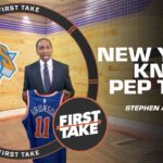 NEW YORK STAND UP, THIS IS THE TIME! 🗣️  Stephen A. DELIVERS pep talk to the Knicks! | First Take