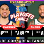 INDIANA PACERS vs MILWAUKEE BUCKS | NBA PLAYOFFS GAME 2 | LIVE PLAY BY PLAY | REAL FANS SPORTS