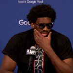 Joel Embiid press conference after Sixers win Game 3 vs Knicks | Sixers Postgame Live