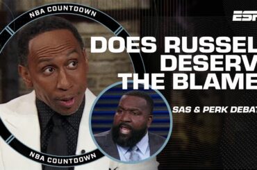 Stephen A. & Perk get HEATED debating how much blame D’Angelo Russell deserves
