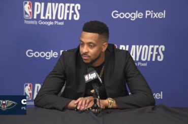 CJ McCollum | Pelicans-Thunder Game 3 Postgame | 2024 NBA Playoffs