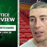 Payton Pritchard Explains Fight with Caleb Martin and Heat | Celtics Practice