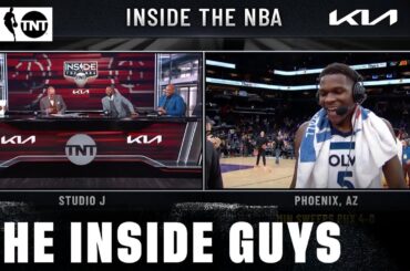 Anthony Edwards Joins Inside the NBA after Timberwolves Sweep Kevin Durant & The Suns | NBA on TNT