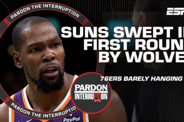 PTI reacts to Phoenix Suns' elimination, Philly fans 'let the 76ers down' 👀