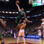 Jayson Tatum just POSTERIZES Caleb Martin 😱
