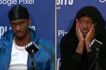 SGA & Jalen Williams talk Sweeping the Pelicans, Postgame Interview  🎤