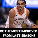 Who are the San Antonio Spurs' most improved players from last season?