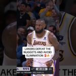 The Lakers FINALLY BEAT THE Nuggets!😭