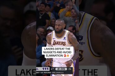 The Lakers FINALLY BEAT THE Nuggets!😭