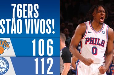 Knicks e 76ers PEGOU FOGO até a PRORROGAÇÃO dos PLAYOFFS! - Minutos Finais
