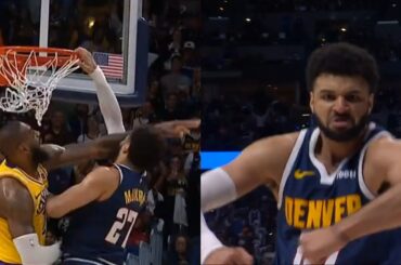 Jamal Murray dunks on LeBron James and flexes to the camera 😱😱