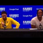 Indiana Pacers — Tyrese Haliburton, Myles Turner, Rick Carlisle and Bucks after Game 4 win in Indy