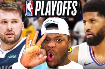 Los Angeles Clippers vs Dallas Mavericks Game 5 Round 1 Playoff Full Highlights | REACTION