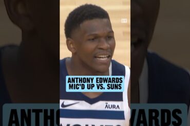 “I’m here!” Ant mic’d up for Wolves Game 4 win vs. the Suns 🎤