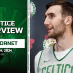 Luke Kornet Talks About Playing with Kristaps Porzingis OUT | Celtics Practice