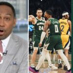 "NO GIANNIS NO PROBLEM!!" - Stephen A. SHOCKED Bucks beat Pacers 109-94 in Game 1; Lillard 35 Pts