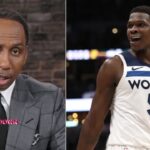 NBA Countdown | "Anthony Edwards worthy of MVP!" - Stephen A. reacts to Wolves beat Nuggets in Gm 1
